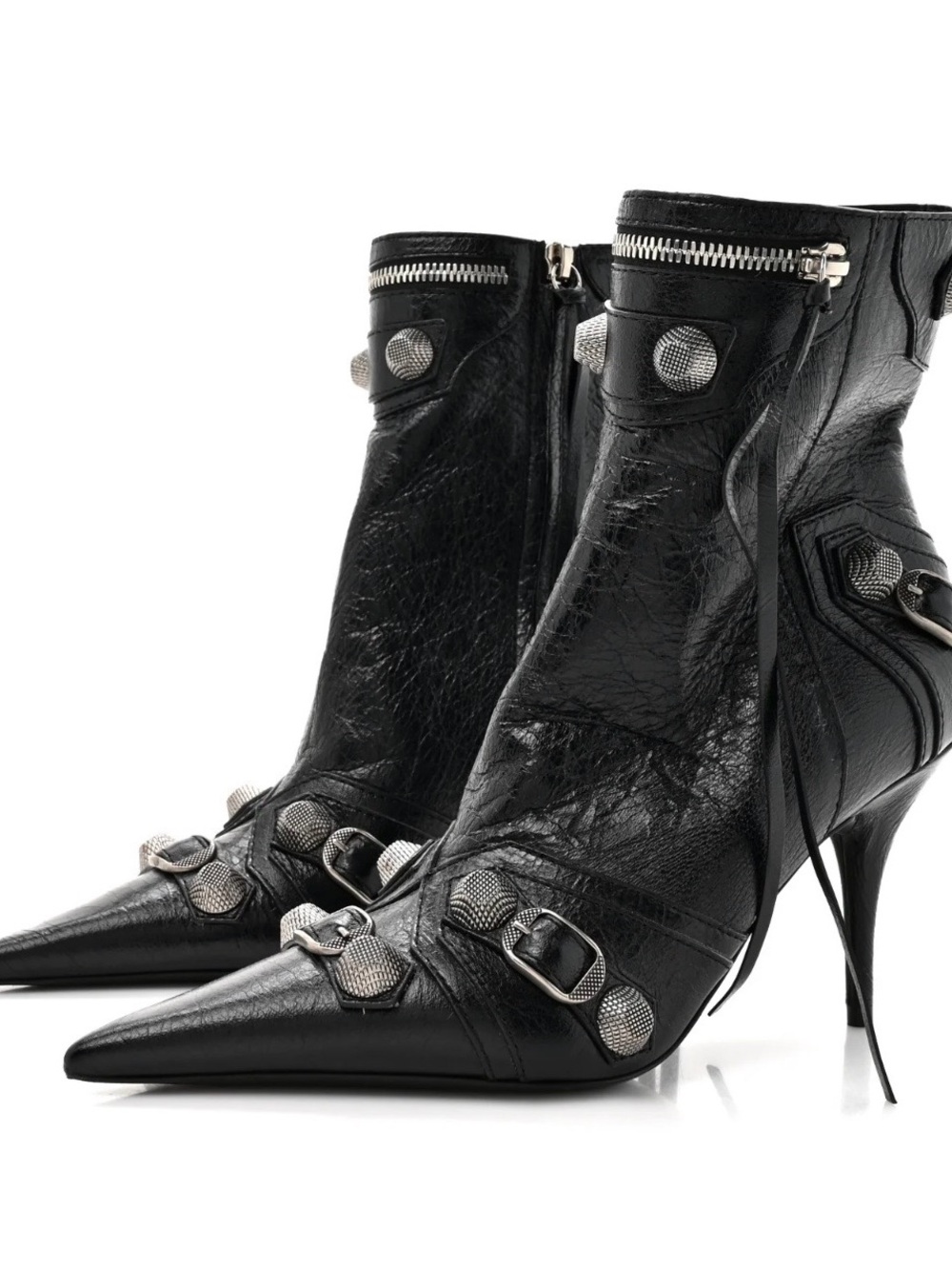 Balenciaga | Agneau Arena Cagole Ankle Boots